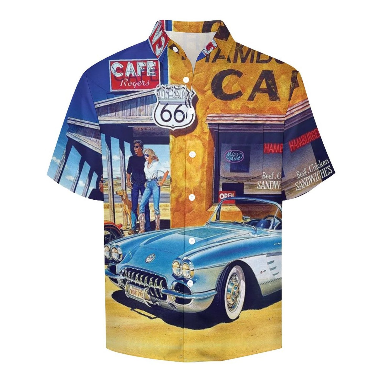 Men's Painted Print Vacation Hawaiian Shirt