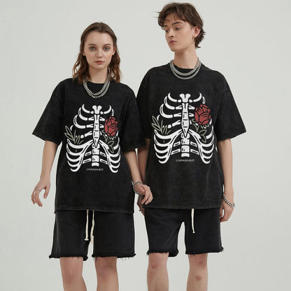 Unisex Vintage Solid Wash T-Shirts 2305101605