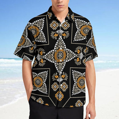 Men's Fashion Casual Printed Short Sleeve Shirts 2306101343