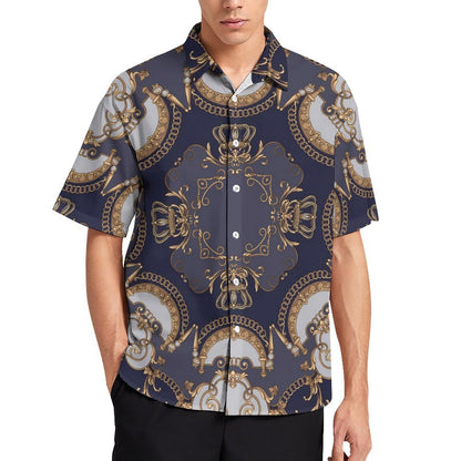 Men's Fashion Casual Printed Short Sleeve Shirts 2306100958