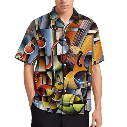 Men's Hawaiian Print Resort Shirt 2305102024