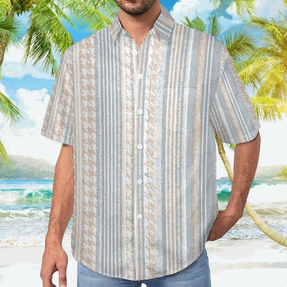Men's Hawaiian Print Lapel Shirt 2304103754
