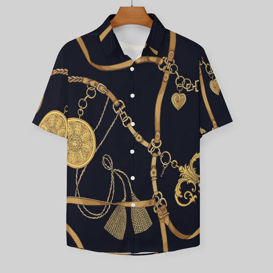 Men's Fashion Casual Printed Short Sleeve Shirts 2306100782