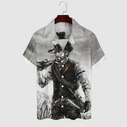 Men's Hawaiian Casual Short Sleeve Shirt 2305101800