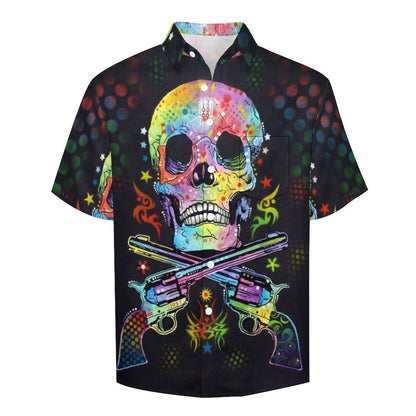 Men's Hawaiian Print Lapel Shirt 2304103194