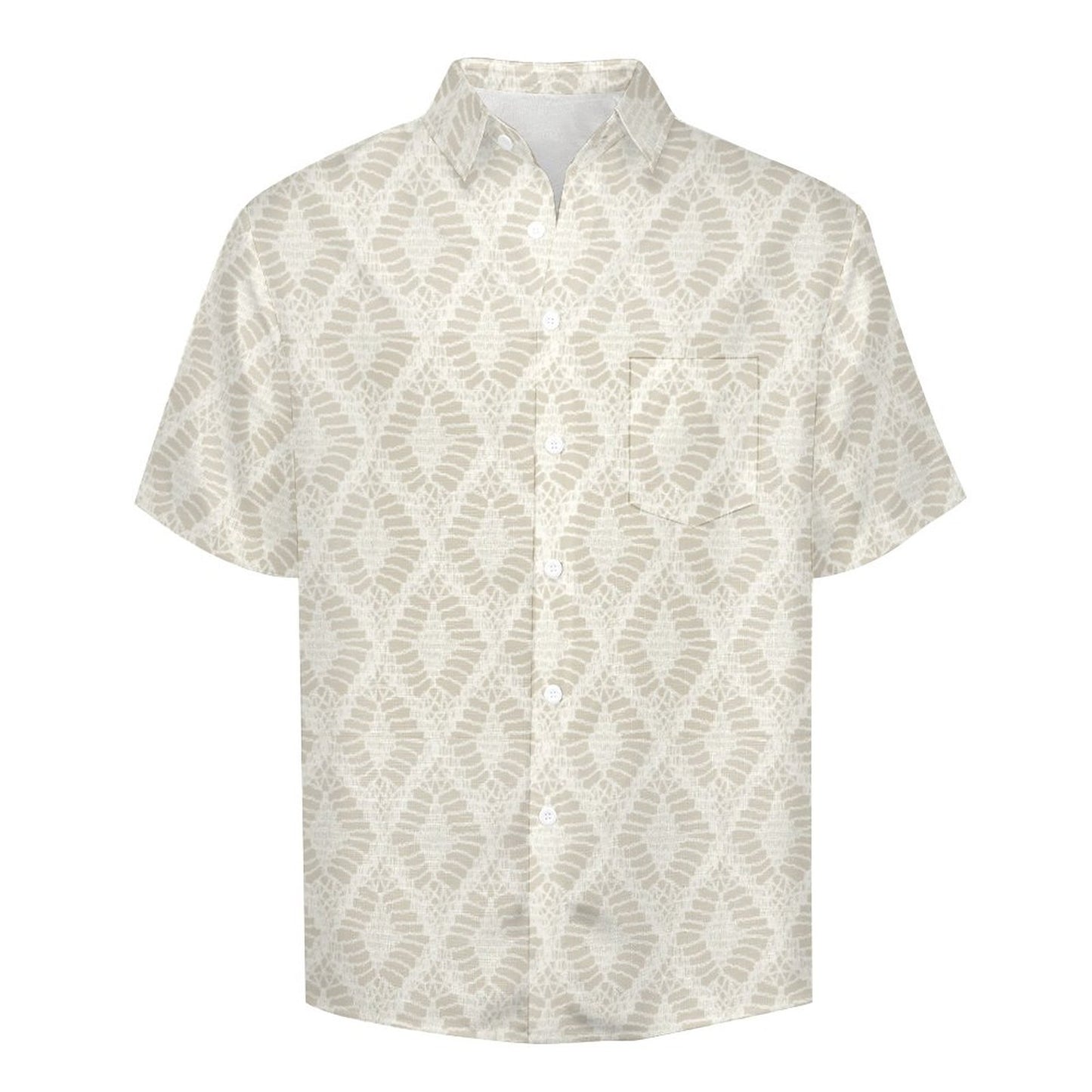 Men's Hawaiian Print Lapel Shirt 2304103746