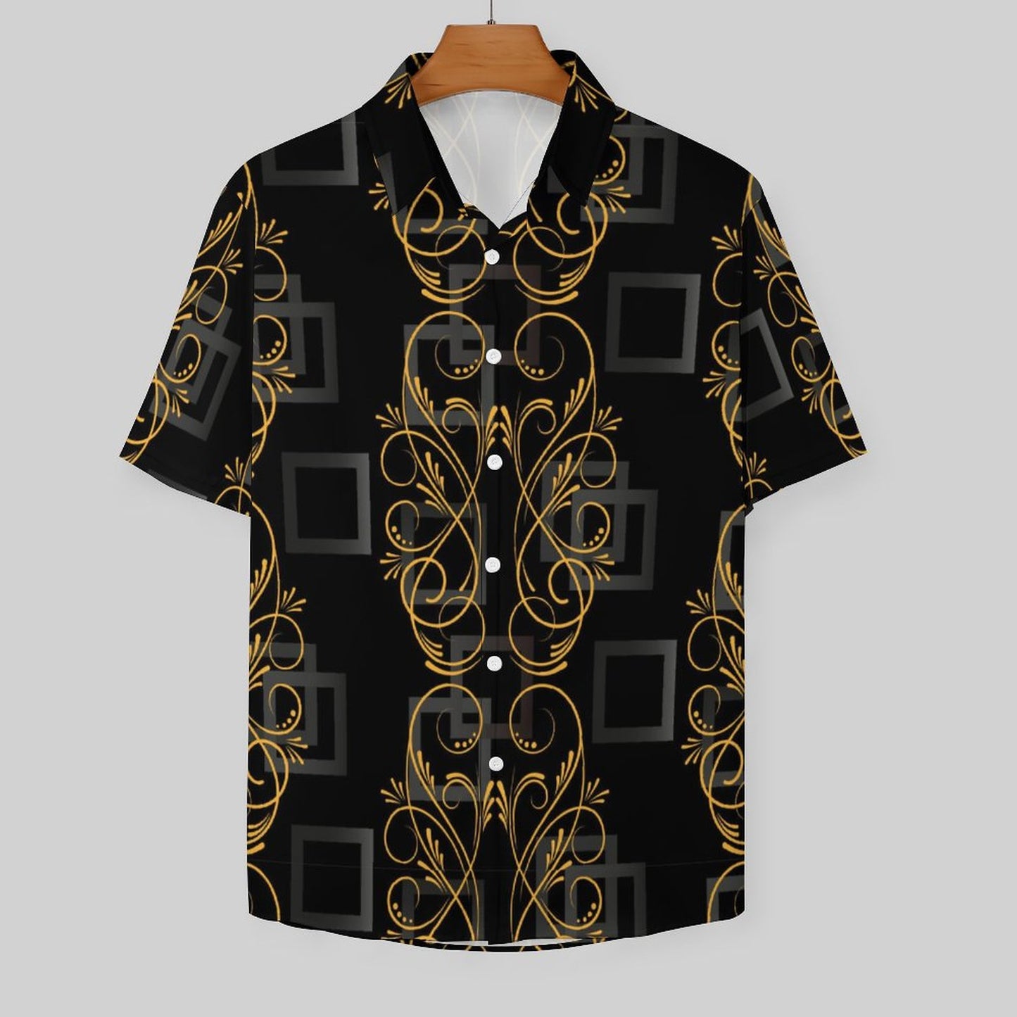 Men's Fashion Casual Printed Short Sleeve Shirts 2306101337
