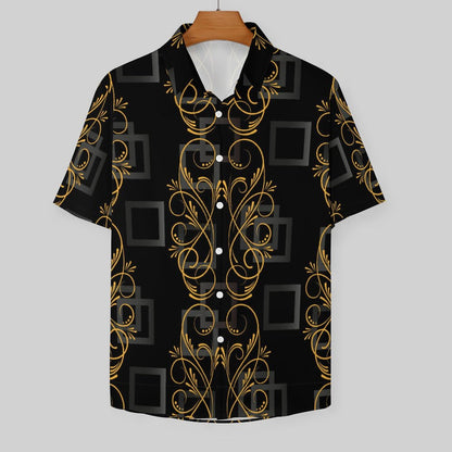 Men's Fashion Casual Printed Short Sleeve Shirts 2306101337