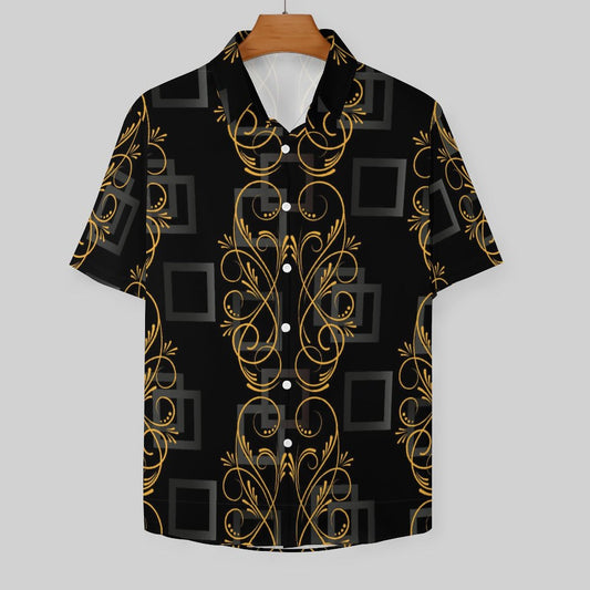 Men's Fashion Casual Printed Short Sleeve Shirts 2306101337