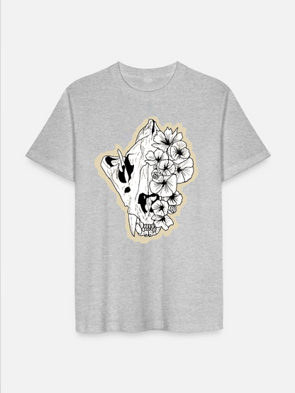 Unisex Round Neck Casual Printed Short Sleeve T-Shirt