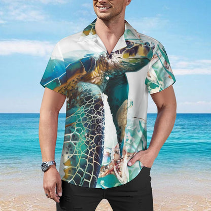 Men's Hawaiian Casual Short Sleeve Shirt 2305101811