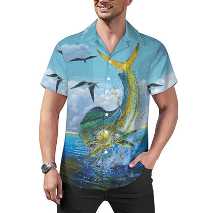 Men Hawaiian Casual Short Sleeve Shirt 2305106550