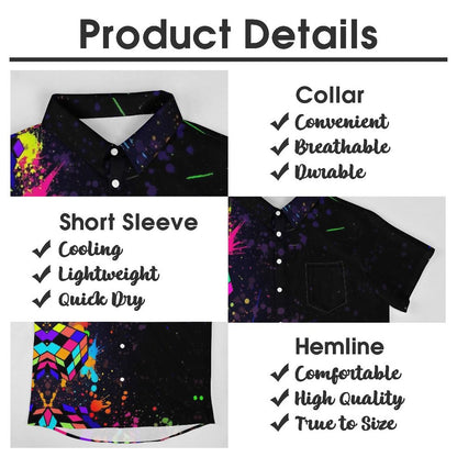 Men's Hawaiian Casual Short Sleeve Shirt 2306104327