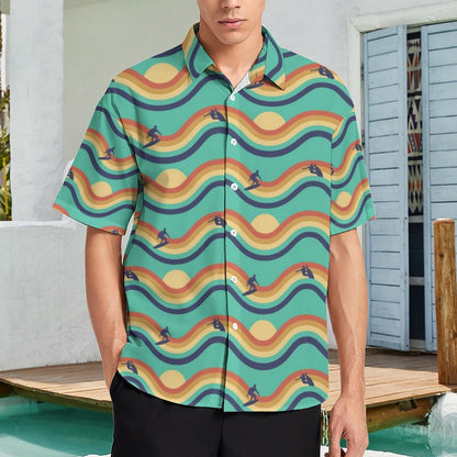 Men's Hawaiian Print Resort Shirt 2305103721