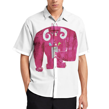 Men's Fashion Casual Printed Short Sleeve Shirts 2306105303