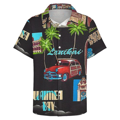 Men's Fashion Casual Printed Short Sleeve Shirts 2306102193