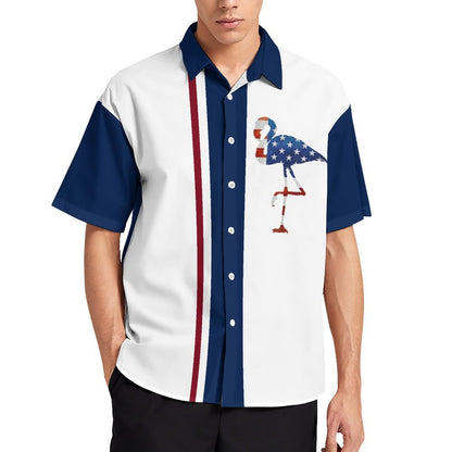 Men's Fashion Casual Printed Short Sleeve Shirts 2306105533
