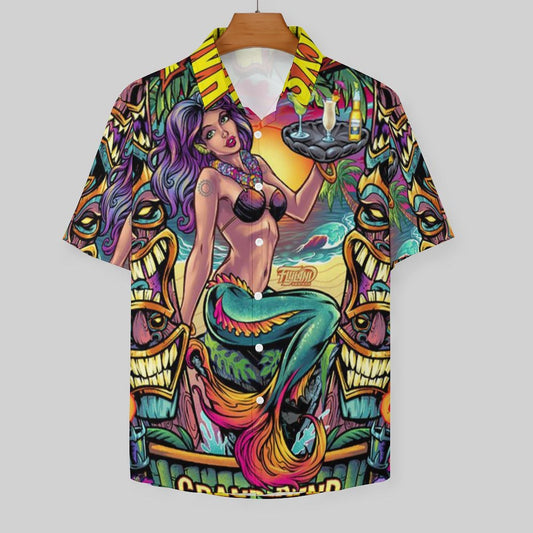 Men's Hawaiian Print Resort Shirt 2305101682