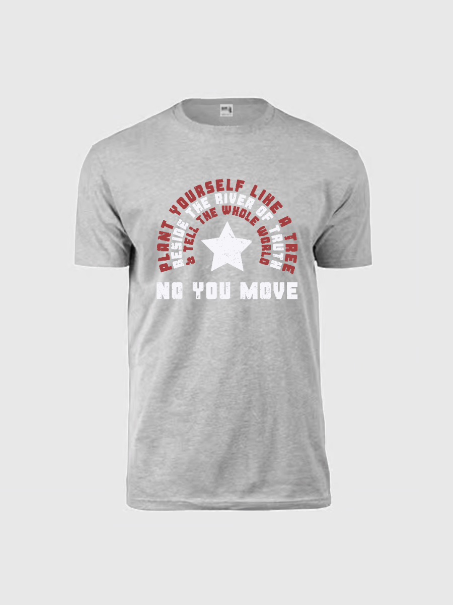 Men's Casual Marvel No You Move Printed Round Neck Short Sleeve T-Shirt