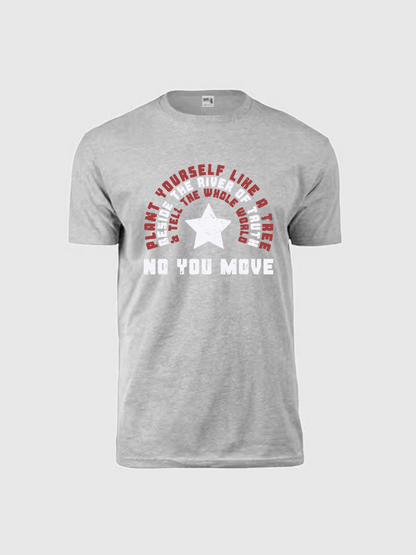 Men's Casual Marvel No You Move Printed Round Neck Short Sleeve T-Shirt