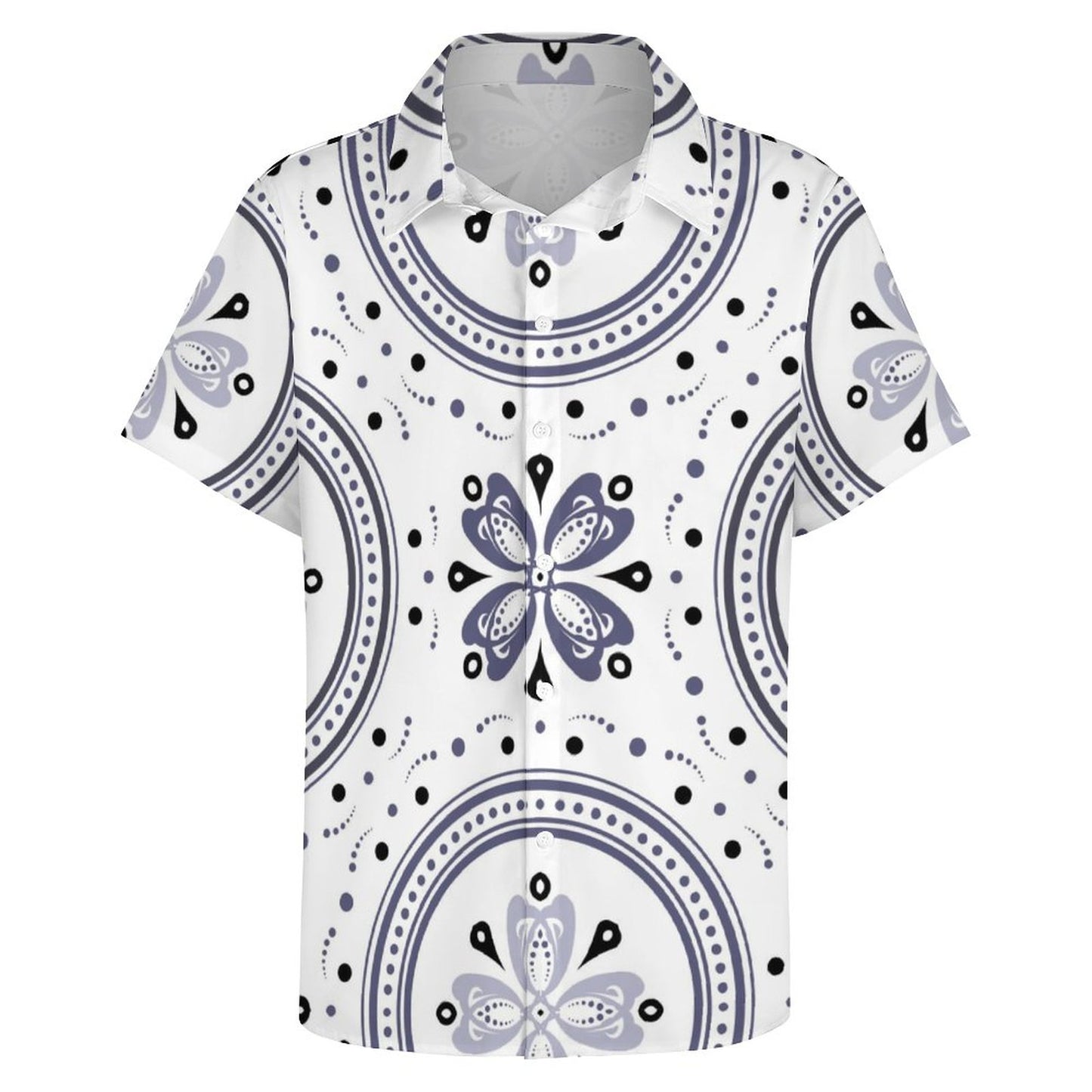 Men's Fashion Casual Printed Short Sleeve Shirts 2306100446