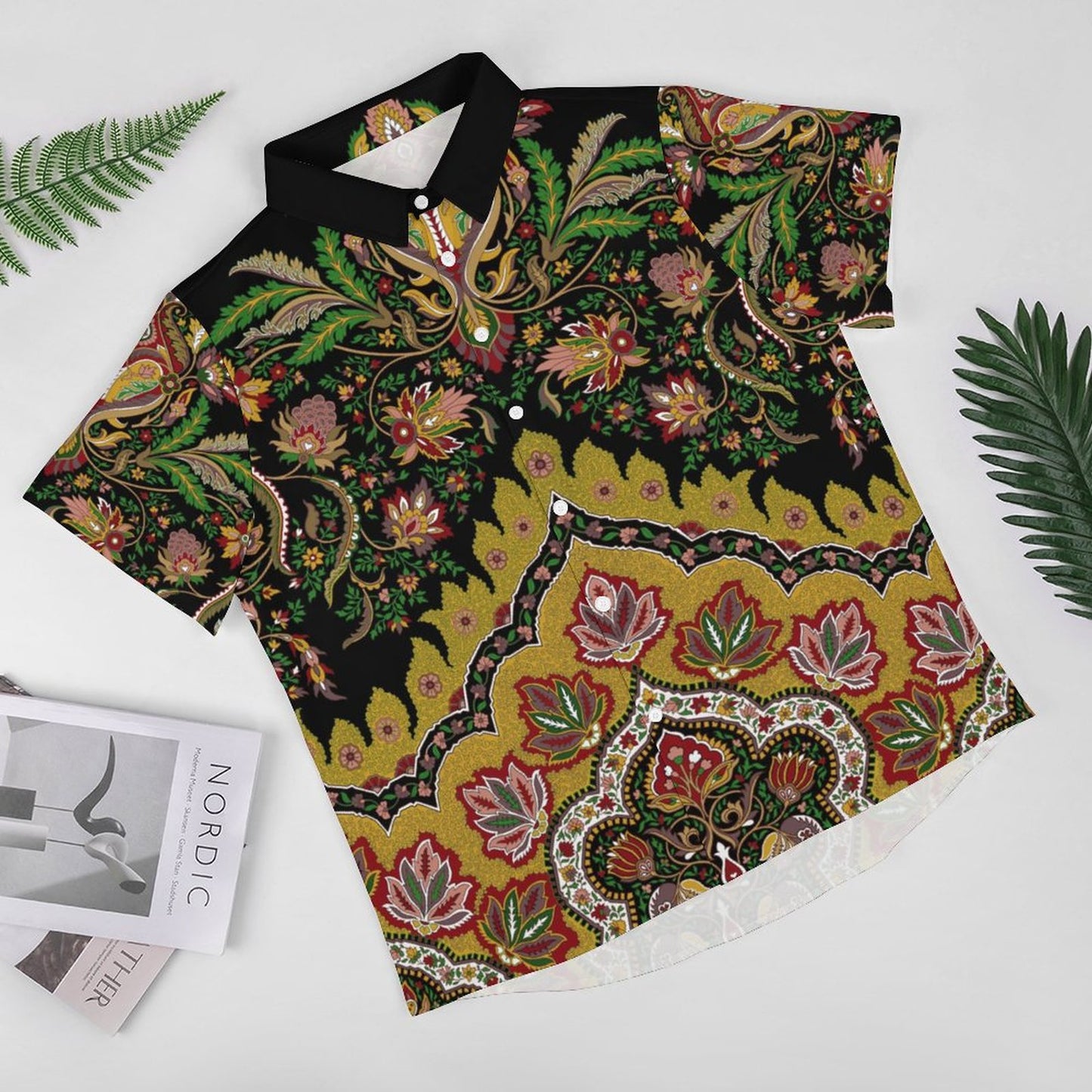 Men's Fashion Casual Printed Short Sleeve Shirts 2306103815