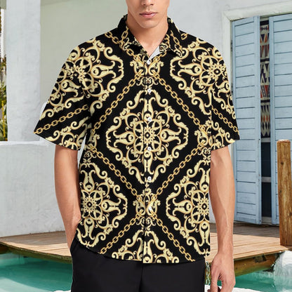 Men's Fashion Casual Printed Short Sleeve Shirts 2306104062