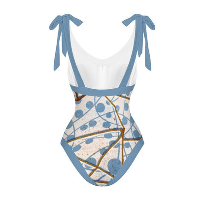 Casual Printed One-Piece Swimsuit And Cover Up 2305102470