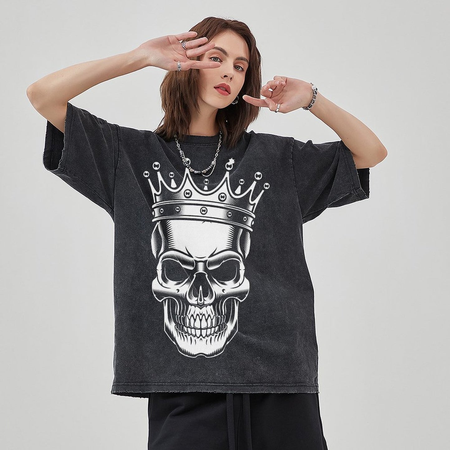 Unisex Vintage Solid Wash T-Shirts 2305101609