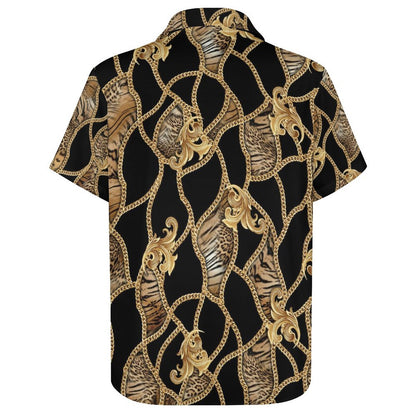 Men's Fashion Casual Printed Short Sleeve Shirts 2306105123