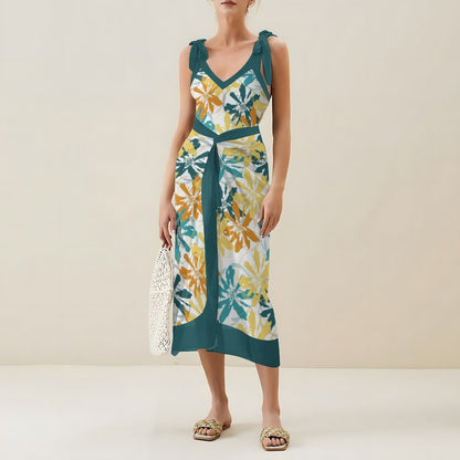 Casual Printed One-Piece Swimsuit And Cover Up 2305104272