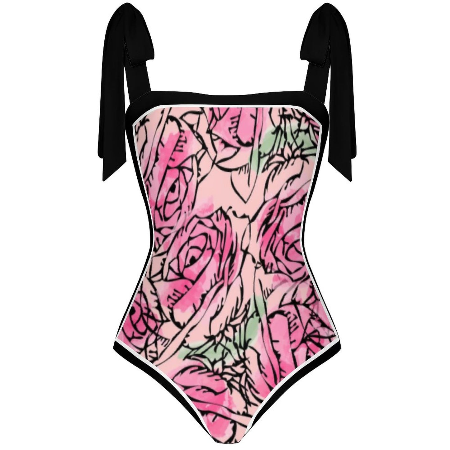 Fashion Printed One Piece Swimsuit And Cover Up 2305105223