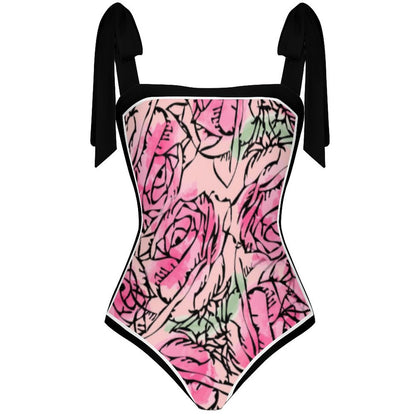Fashion Printed One Piece Swimsuit And Cover Up 2305105223