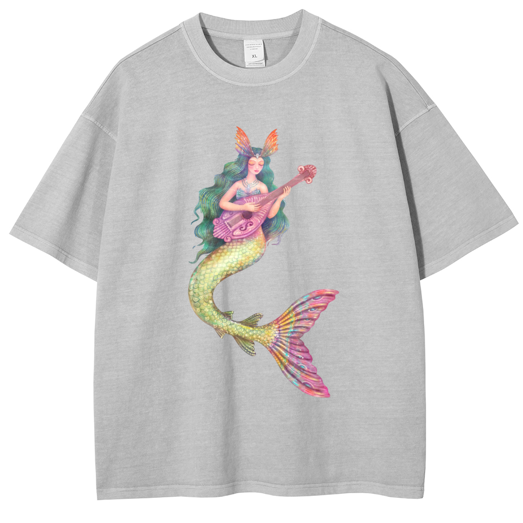 Mens Cotton Wash Solid T-Shirts Oversized Unisex Short Sleeve Streetwear Rap Hip Hop Basic Tee Tops