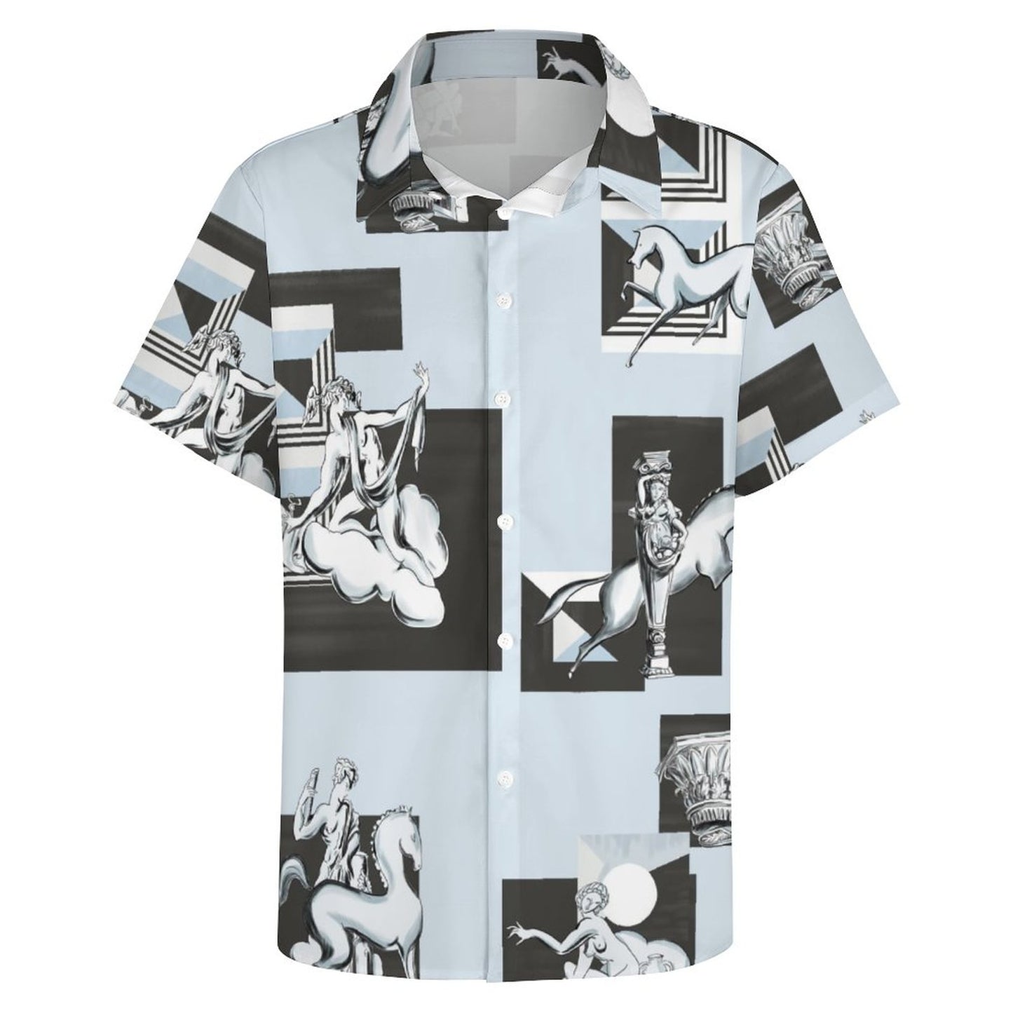 Men's Fashion Casual Printed Short Sleeve Shirts 2305107125