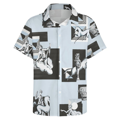 Men's Fashion Casual Printed Short Sleeve Shirts 2305107125