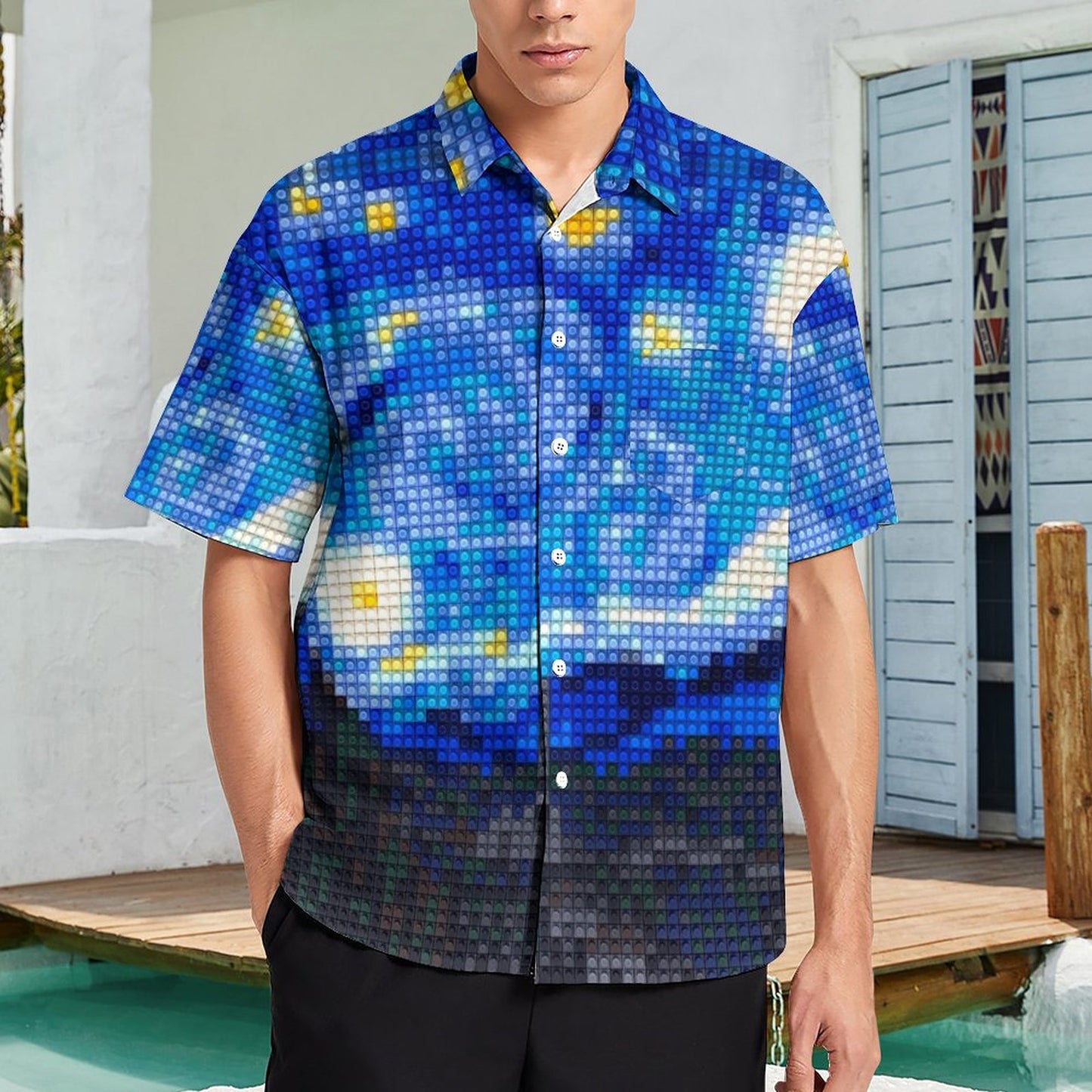Men's Hawaiian Casual Short Sleeve Shirt 2306103183