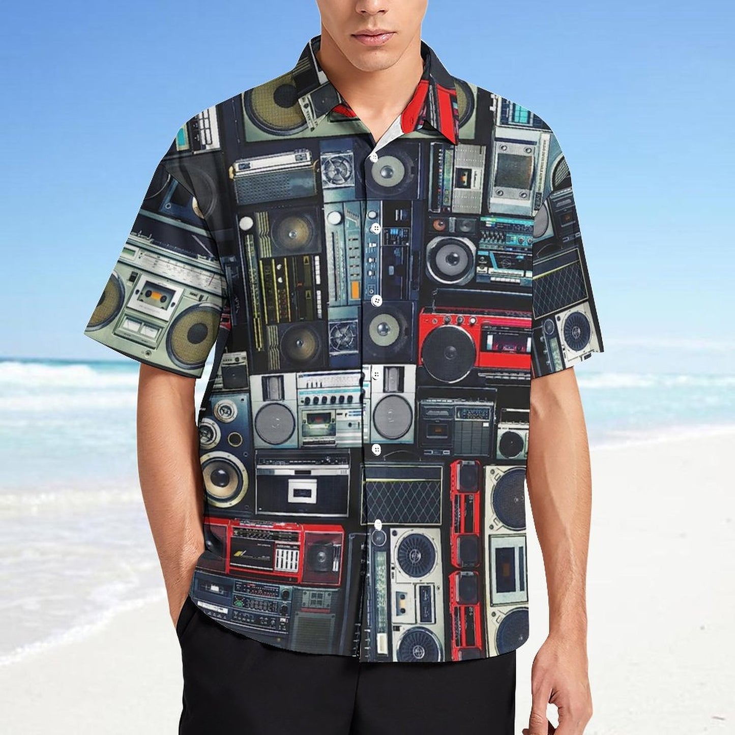 Men's Fashion Casual Printed Short Sleeve Shirts 2306101726