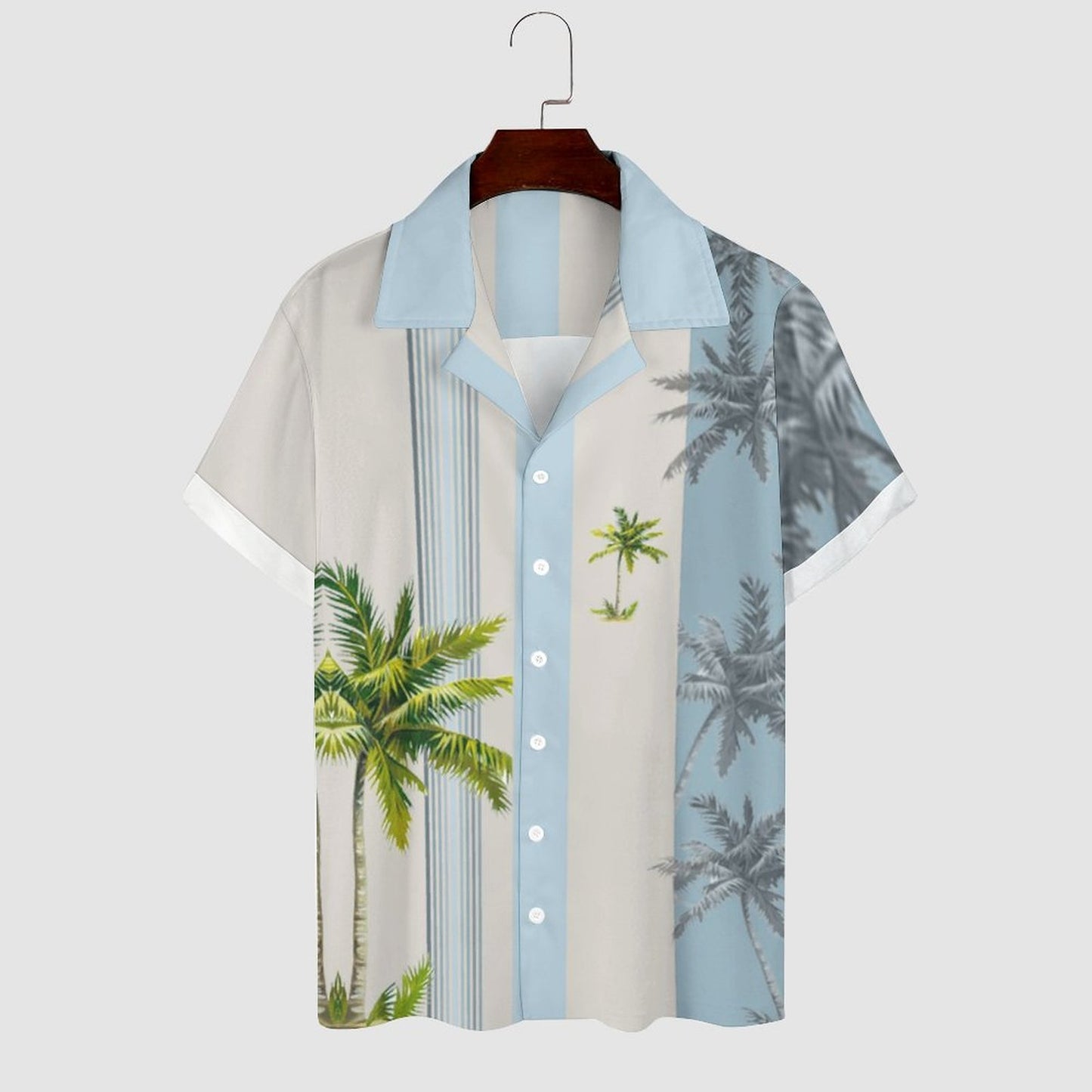 Men's Hawaiian Print Casual Shirt 2304107068