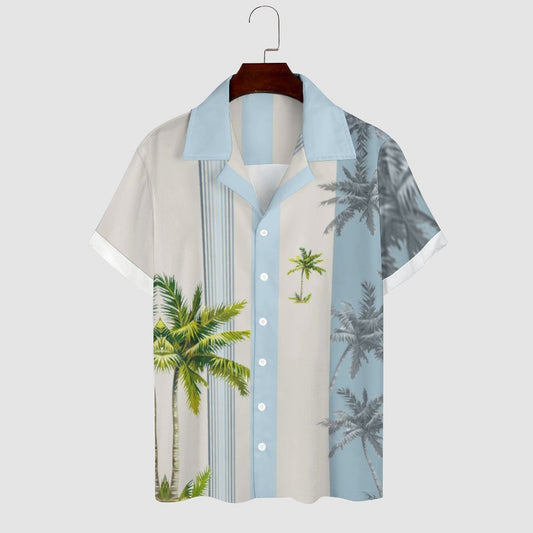 Men's Hawaiian Print Casual Shirt 2304107068