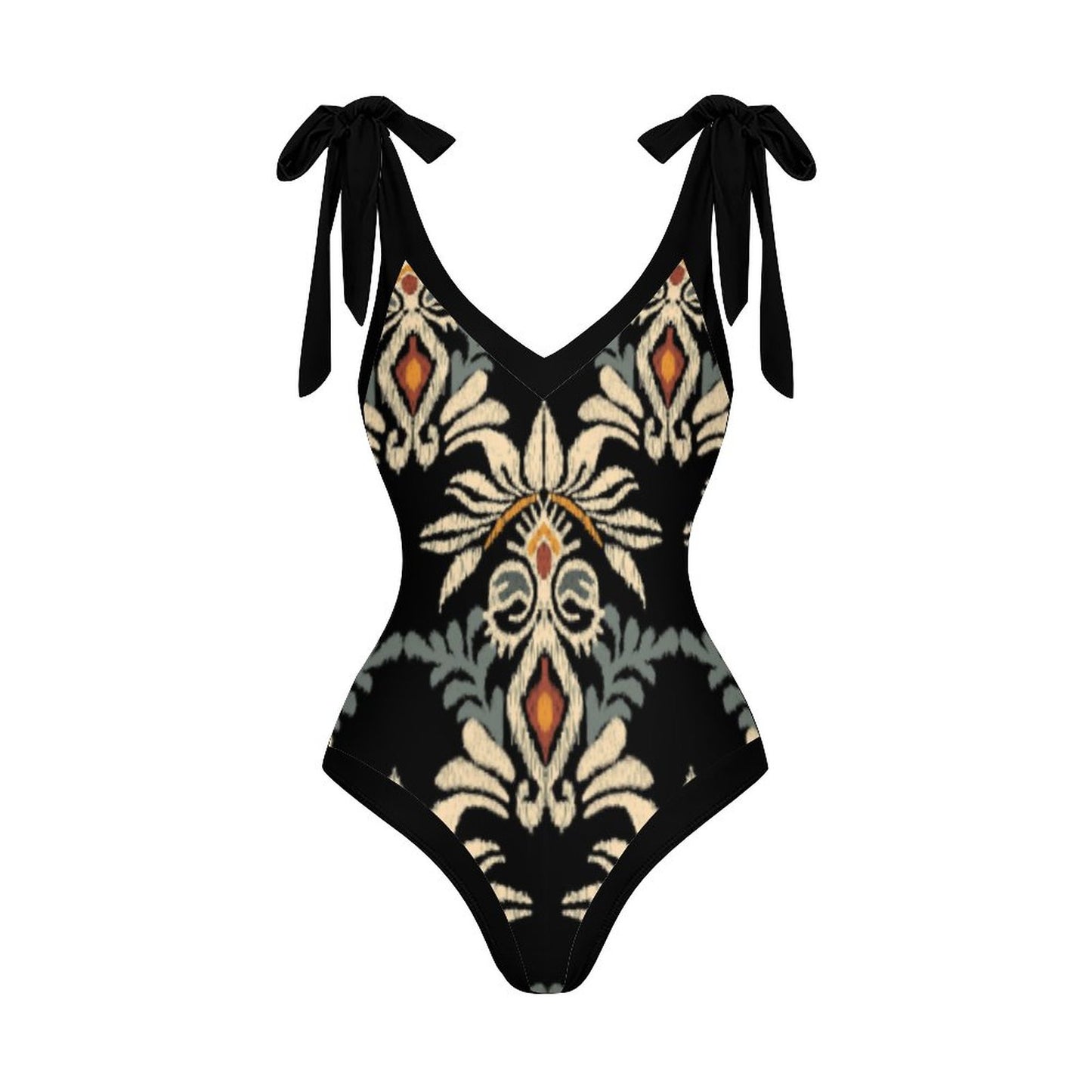 Casual Printed One Piece Swimsuit And Cover Up 2305105226