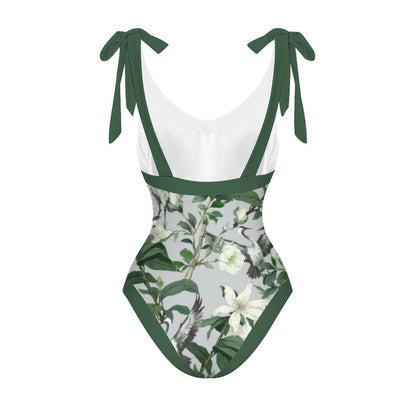 Casual Printed One-Piece Swimsuit And Cover Up 2305102453