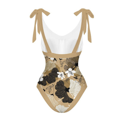 Casual Printed One-Piece Swimsuit And Cover Up 2305102695
