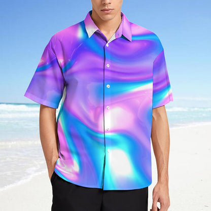 Men's Fashion Casual Printed Short Sleeve Shirts 2306101733