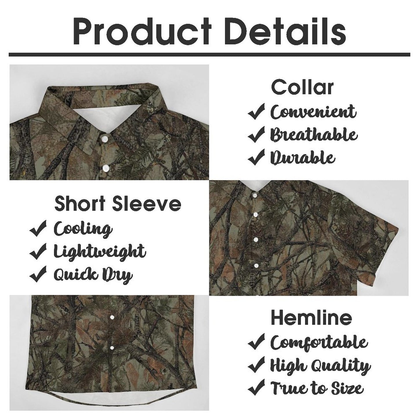 Men's Hawaiian Casual Short Sleeve Shirt 2306105271