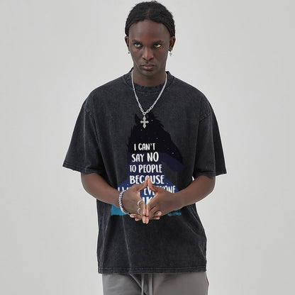 Unisex Vintage Solid Wash T-Shirts 2305103525