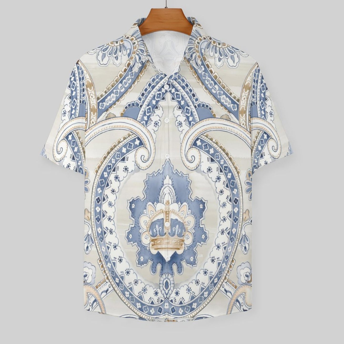 Men's Fashion Casual Printed Short Sleeve Shirts 2306101340