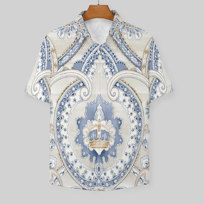 Men's Fashion Casual Printed Short Sleeve Shirts 2306101340