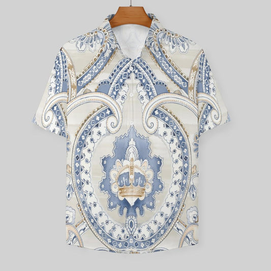 Men's Fashion Casual Printed Short Sleeve Shirts 2306101340