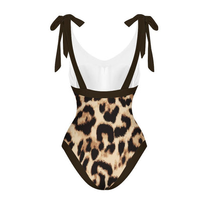 Casual Printed One-Piece Swimsuit And Cover Up 2305104282